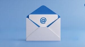 E-Mail Symbol, Briefumschlag und @-Zeichen